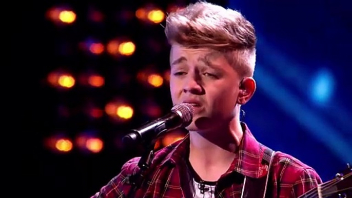 Britains Got Talent 2014  Teen singer Bailey sings his own song Growing Pains