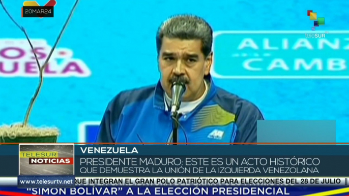 Pdte. Maduro es ratificado por partidos políticos para elecciones presidenciales en Venezuela