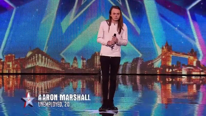 BGT 2015: Will rock singer Aaron warm the Judges' hearts?