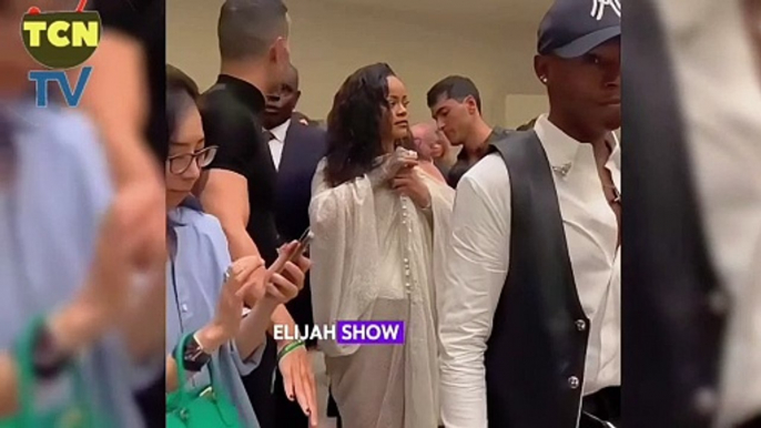 Rihanna arrived at The Alaia Fashion Show in New York City