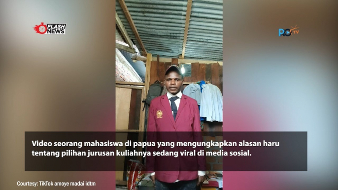 Mahasiswa Papua Ungkap di Kampung tidak Punya Guru Alasannya Kuliah