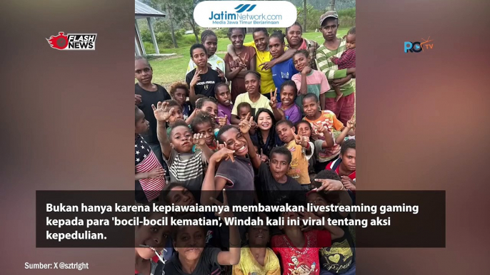 YOUTUBER WINDAH BASUDARA VIRAL USAI AKAN MEMBANGUN SEKOLAH DI PAPUA