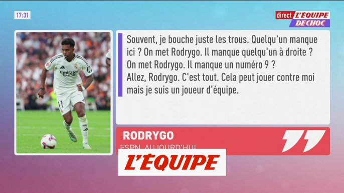 Rodrygo ne comprend pas son absence de la liste des joueurs nommés - Foot - Ballon d'Or