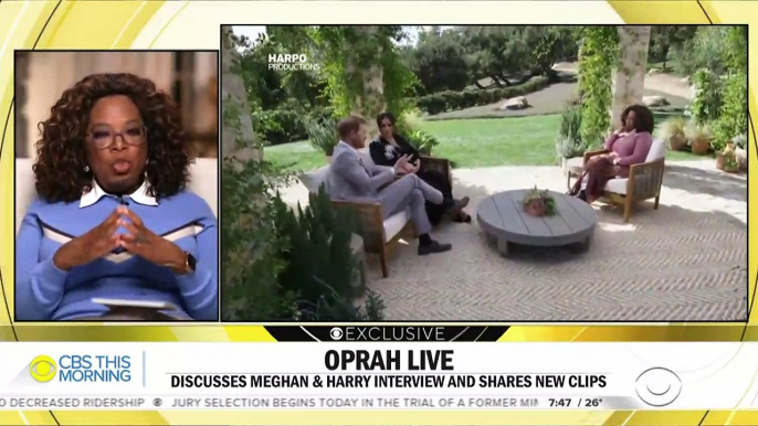 Oprah Winfrey habla de la motiva entrevista con el Principe Harry y Meghan Markle