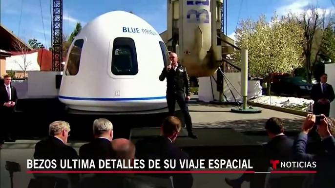 Todo listo para que Jeff Bezos emprenda su esperado viaje al espacio