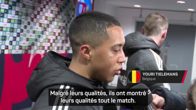Belgique - Tielemans : “Encaisser dans les derniers instants du match comme ça, c'est frustrant”