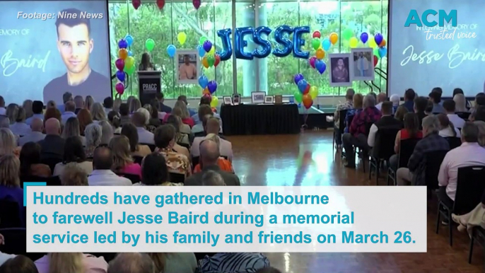 Family and friends farewell Jesse Baird at memorial in Melbourne