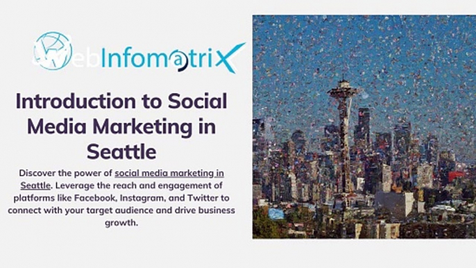 Social Media Marketing in Seattle Discover the power of social media marketing in Seattle. Leverage the reach and engagement of platforms like Facebook, Instagram, and Twitter to connect with your