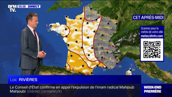 Des pluies et des orages sur une large partie du pays ce samedi