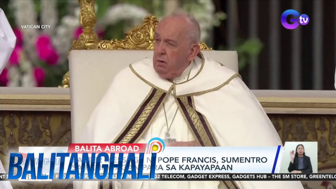 Easter message ni Pope Francis, sumentro sa panawagan para sa kapayapaan | BT