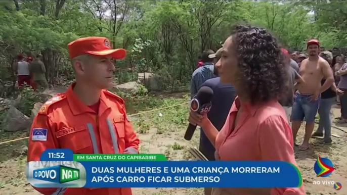 Duas mulheres e uma criança morrem após carro ficar submerso em Santa Cruz do Capibaribe