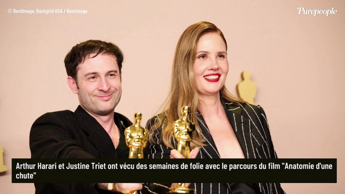 "Il faut que ça se calme" : Justine Triet et Arthur Harari parents de 2 filles lassées par l'aventure aux Oscars d'Anatomie d'une chute