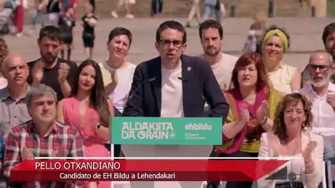 Los candidatos a lehendakari piden el voto a una semana de las elecciones vascas