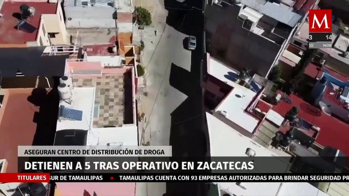Cinco hombres fueron detenidos tras un intenso operativo en Zacatecas