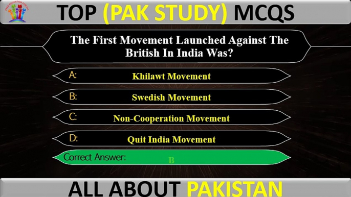 General Knowledge of Pakistan in English (MCQs) - 2024 l Part-47