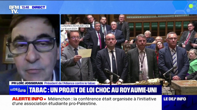 Vente de tabac interdite aux aux personnes nées après 2009 au Royaume-Uni: "Une excellente mesure pour que les jeunes ne commencent pas à fumer", souligne le président de l'Alliance contre le tabac