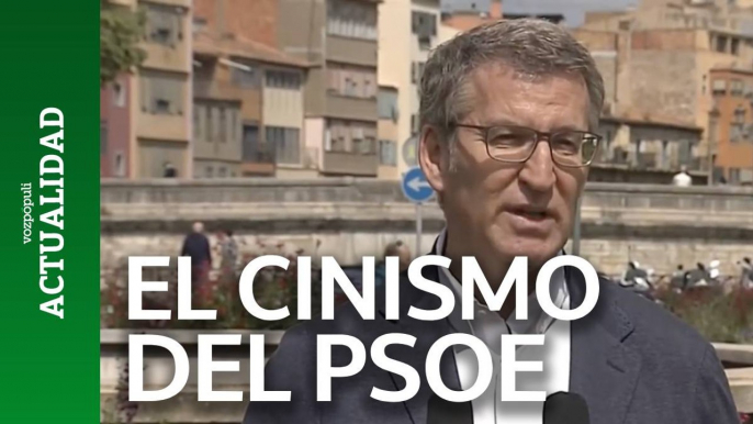 Feijóo ve "cínica" la reacción del PSOE a las palabras de Bildu sobre ETA