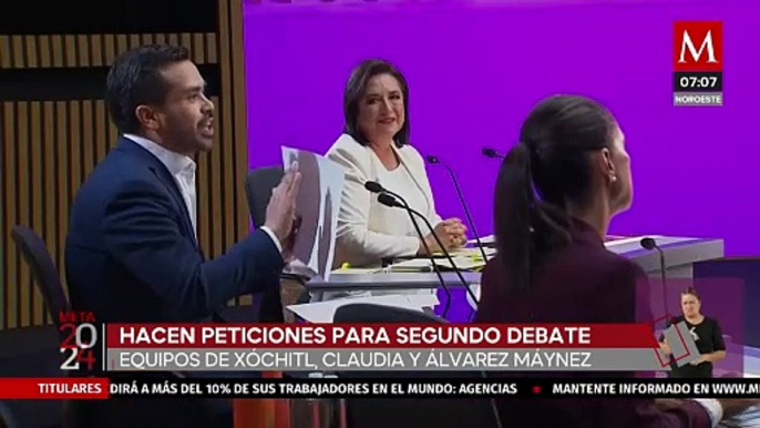 Representantes de los candidatos hacen peticiones para el segundo debate presidencial