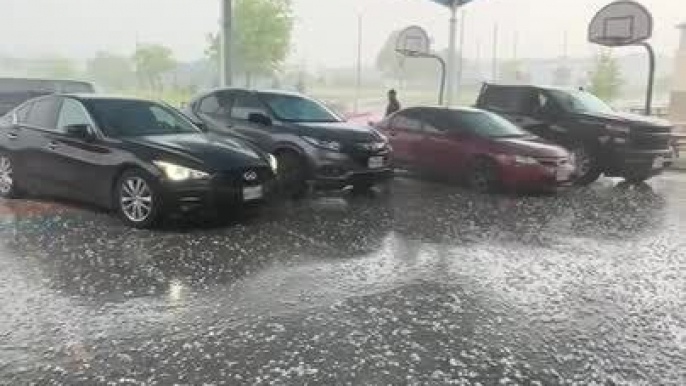 Heavy Hail Storm Hits Austin, Texas