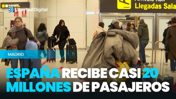 España recibe casi 20 millones de pasajeros aéreos en lo que va de año