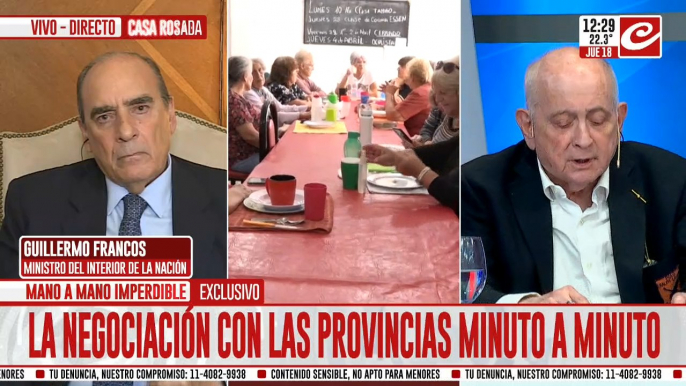 Francos, sobre las jubilaciones: "Hay que separar quienes aportaron toda su vida y quienes no"