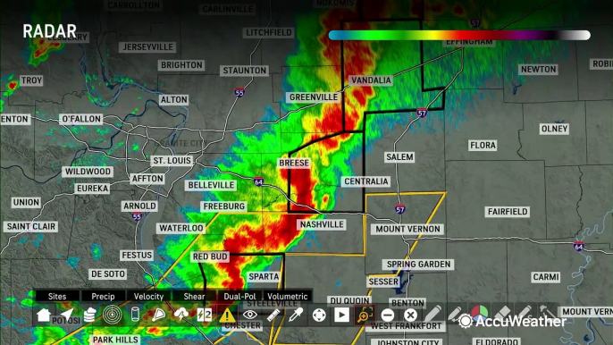 Line of severe storms brings risk of tornadoes from the Midwest to the Southeast