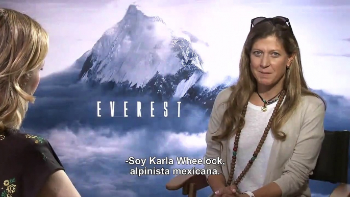 Reacciones del elenco de Everest al conocer a Karla Wheelock