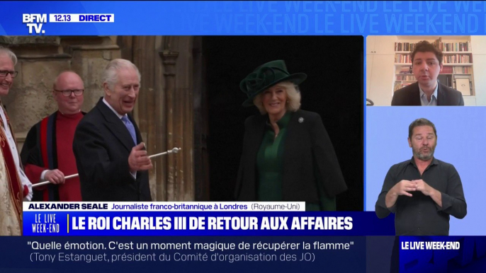 Retour du roi d'Angleterre: "C'est un vrai soulagement pour les Britanniques", confie Alexander Seale, journaliste franco-britannique à Londres