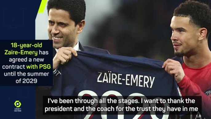 Zaire-Emery thrilled to get new PSG deal after Le Havre draw