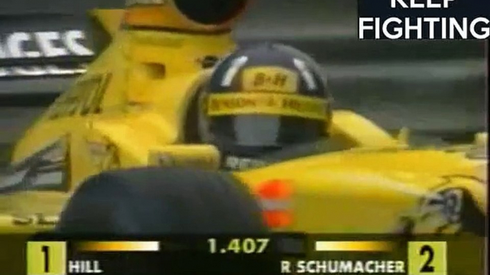 F1 GP Belgique 1998 (TF1) Le + Grand Carambolage de tous les Temps en Formule 1 au 1er Tour + Une Sacrée Course de Mr David COULTHARD (Partie 09)