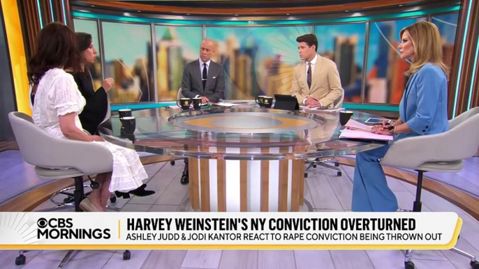 Actor Ashley Judd, reporter Jodi Kantor discuss Harvey Weinstein's conviction being overturned