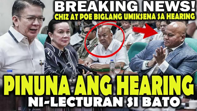 CHIZ at POE biglang UMIKSENA sa HEARING! PINUNA ang naging TAKBO ng IMBESTIGASYON ni BATO