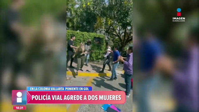 Policía Vial agrede a golpes a dos mujeres | #ImagenNoticiasGDL co.n #FabiolaAnaya