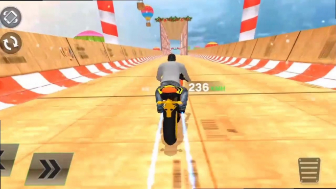 Mega Ramp Stunt Bike Games - 3D BIKE STUNT RACING - ANDROID GAMEPLAY 2024