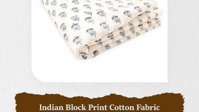 indian block printed fabric