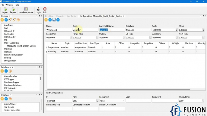 Integrating Spandan SCADA with Mosquitto MQTT Broker: Subscribing to Topics for Reading Tag Values |