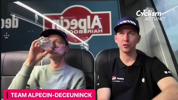 Cycling - Giro d'Italia 2024 - Kaden Groves and Quinten Hermans from Alpecin-Deceuninck before Giro