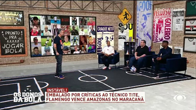 Debate Donos: Vaias a Tite são justas? Edilson discorda de protesto, e Souza diz: "torcida do Flamengo é muito chata"