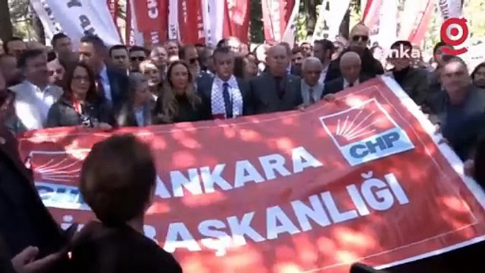 CHP Genel Başkanı Özgür Özel, Deniz Gezmiş, Yusuf Aslan ve Hüseyin İnan'ın Anma Töreninde