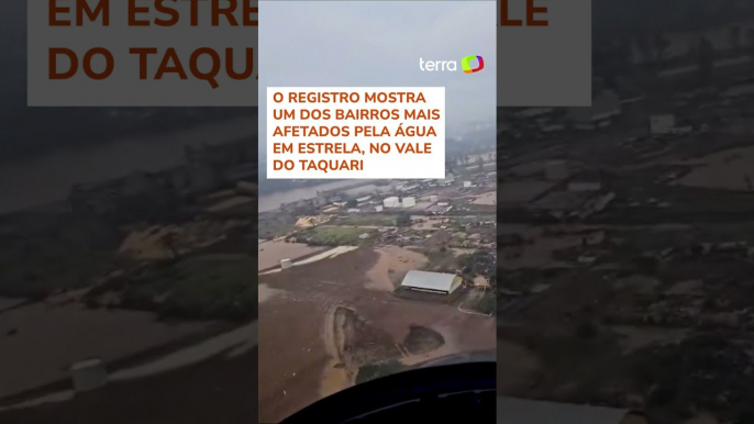 Imagens aéreas mostram enorme devastação em cidade no Rio Grande do Sul #shorts