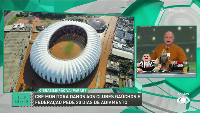 Debate Jogo Aberto: Brasileirão deve parar por causa das enchentes no Rio Grande do Sul?