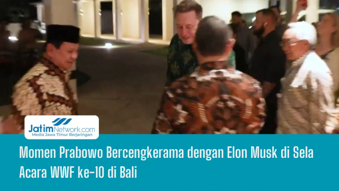 Momen Prabowo Bercengkerama dengan Elon Musk di Sela Acara WWF ke-10 di Bali