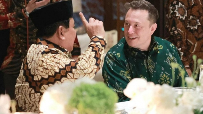 Keakraban Prabowo dan Elon Musk Saat Makan Malam Bersama di Sela-Sela Forum WWF ke-10