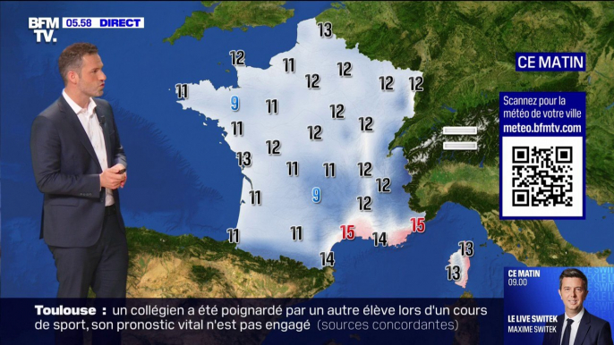 Encore des orages et des précipitations dans l'ouest de l'Hexagone liés à une goutte froide