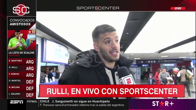 Gerónimo Rulli al llegar a Argentina después de la Premier: "Feliz por ser parte de la Selección nuevamente"