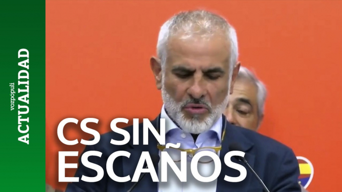 Carlos Carrizosa (CS) tras conocer que se quedan sin ningún escaño: "Tengo una mala noticia para nuestros haters. Ciudadanos va a volver a presentarse a las próximas elecciones catalanas"