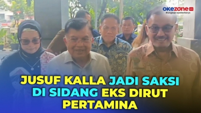 Tiba di PN Jakpus, Jusuf Kalla Siap Jadi Saksi di Sidang Eks Dirut Pertamina