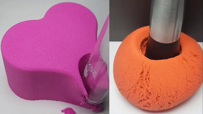 Very Satisfying and Relaxing Compilation | Kinetic Sand ASMR | Satisfying Kinetic Sand Cutting Compilation