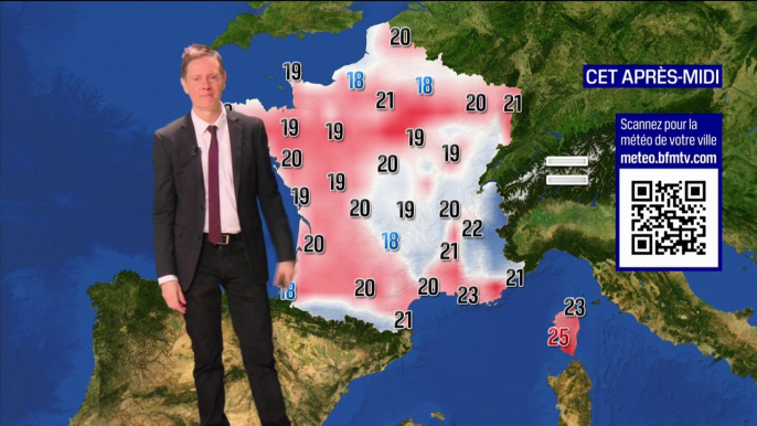 De la pluie et de la grisaille dans le Nord, et des orages dans l'est de la France, avec des températures comprises entre 18°C et 25°C... La météo de ce samedi 18 mai