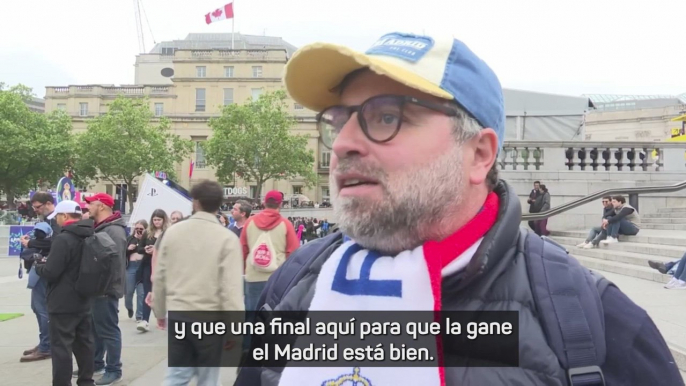 Los AFICIONADOS del REAL MADRID en LONDRES lo tienen CLARO